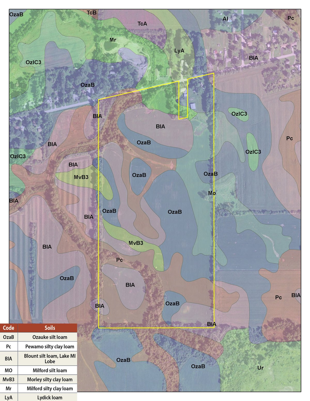 Soil map - REAL ESTATE AUCTION - 82.62+/- ACRES IN 1 TRACT IN LAKE COUNTY, INDIANA